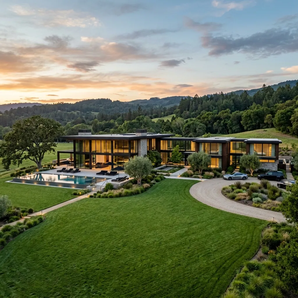 Large Luxury Estate Exterior