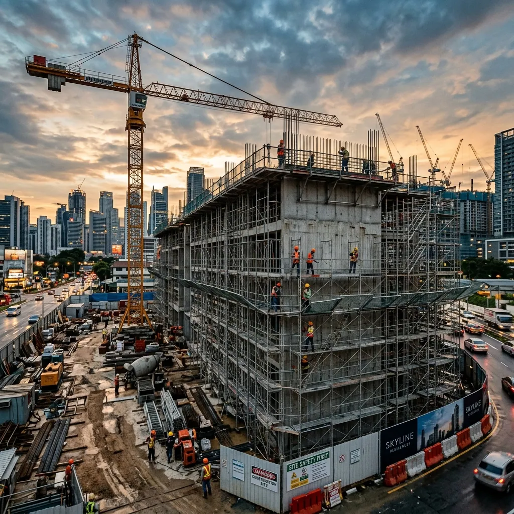 Residential Building Construction Site