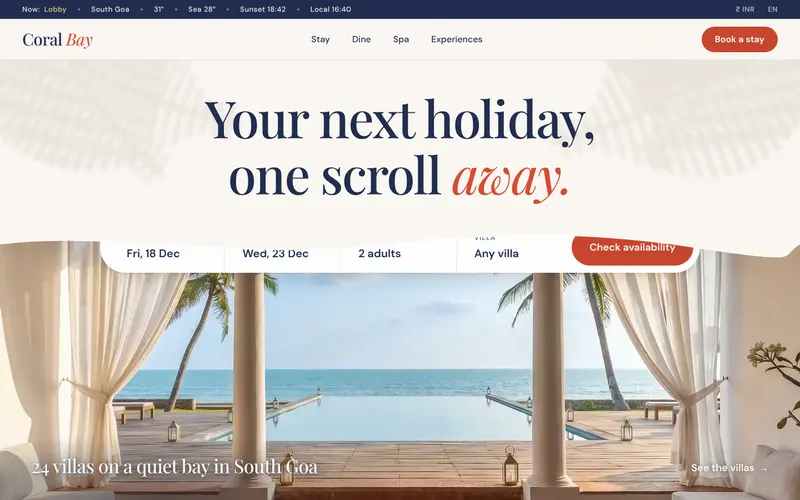 Coral Bay website design