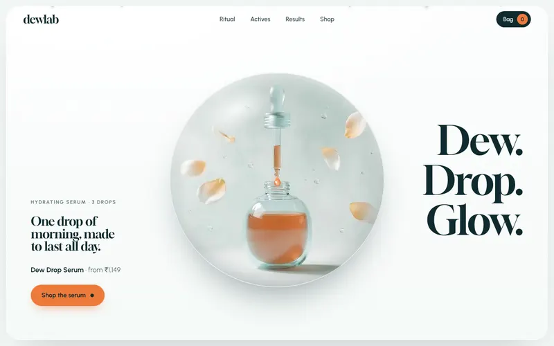 Dewlab website design