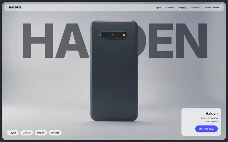 Halden website design