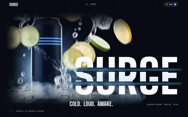 Surge website design